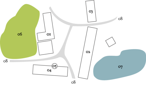 Plán zámku Třebešice